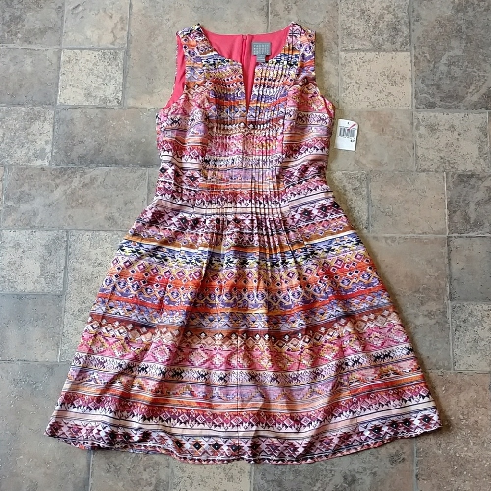 Rabbit Rabbit Rabbit Aztec print dress size 4 BNWT